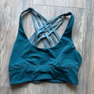 lululemon athletica Teal Strappy Back Sports Bra